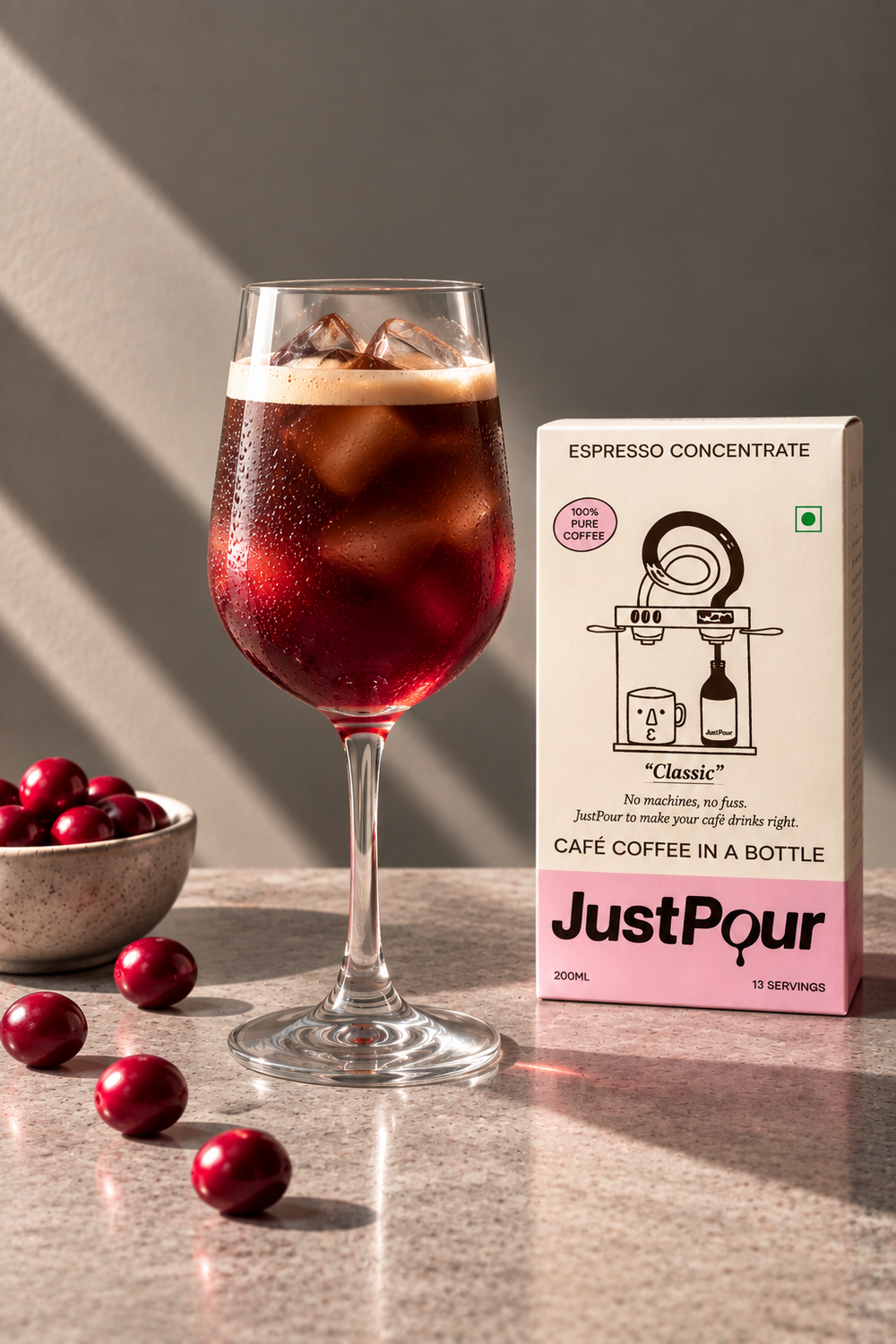 Cranberry Cold Coffee