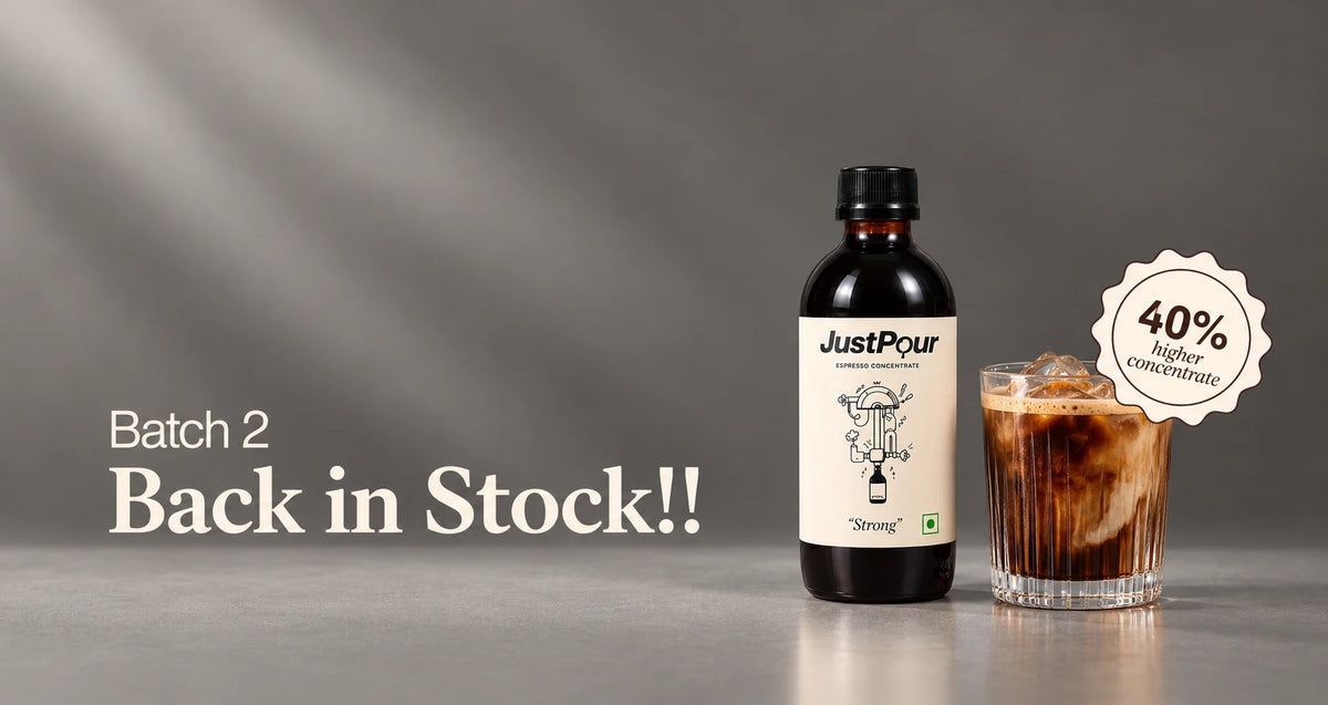 Strong espresso concentrate back in stock, batch 2